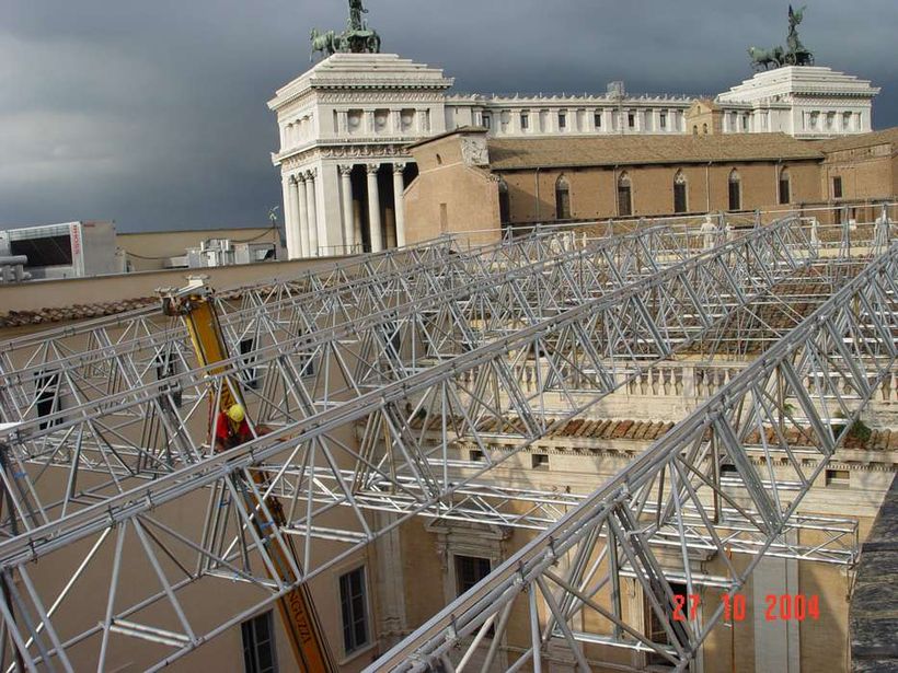 Copertura cortile interno dei Musei Capitolini / work in progress  