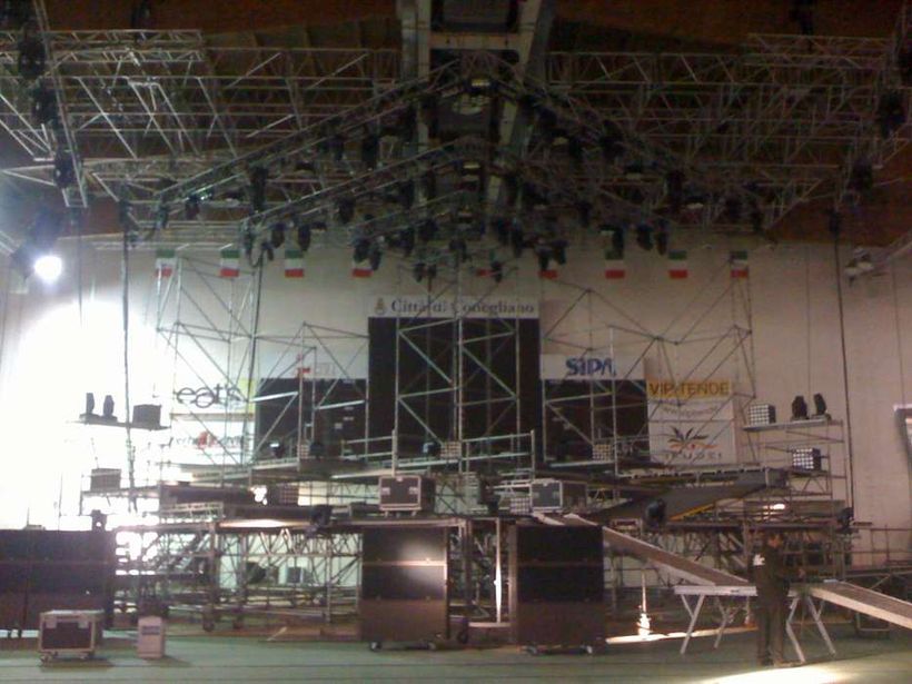 inside of the stage